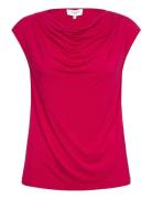 Viscose T-Shirt Tops T-shirts & Tops Sleeveless Pink Rosemunde