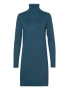 U6801, Milasz Rollneck Dress Knelang Kjole Blue Saint Tropez