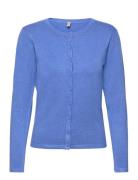 Sc-Dollie Tops Knitwear Cardigans Blue Soyaconcept