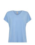 Sc-Marica Tops T-shirts & Tops Short-sleeved Blue Soyaconcept