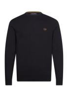 Classic C/N Jumper Tops Knitwear Round Necks Navy Fred Perry