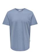 Onsmatt Life Longy Ss Tee Tops T-shirts Short-sleeved Grey ONLY & SONS