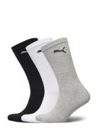 Puma Crew Sock Light 3P Lingerie Socks Regular Socks White PUMA