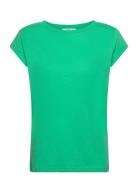 Cc Heart T-Shirt Tops T-shirts & Tops Short-sleeved Green Coster Copen...