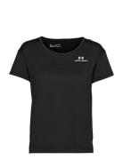 Ua Rush Energy Ss Sport T-shirts & Tops Short-sleeved Black Under Armo...