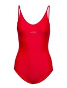 Adel Swimsuit Badedrakt Badetøy Red Soulland