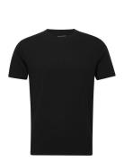 Bamboo/Cotton Crew Tee Tops T-shirts Short-sleeved Black Panos Emporio