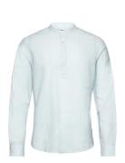 Onscaiden Ls Halfplackt Linen Shirt Noos Tops Shirts Casual Blue ONLY ...