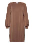 Mwelle Dress Knelang Kjole Brown My Essential Wardrobe