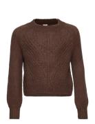 Mall Knit Tops Knitwear Pullovers Brown Grunt