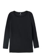 Nmfkab Ls Top Noos Tops T-shirts Long-sleeved T-shirts Black Name It