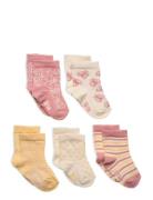Socks W. Pattern Sokker Strømper Multi/patterned Minymo