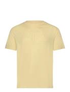 Reg Tonal Shield Ss T-Shirt Tops T-shirts Short-sleeved Yellow GANT