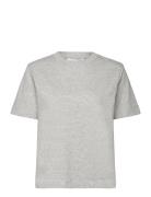 Slfessential Ss Boxy Tee Noos Tops T-shirts & Tops Short-sleeved Grey ...
