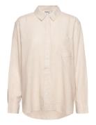 Onltokyo L/S Linen Blend Shirt Pnt Noos Tops Shirts Long-sleeved Cream...