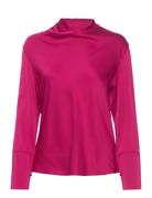 Ayumi Silk Blouse Tops Blouses Long-sleeved Pink Ahlvar Gallery