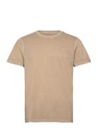 Sunfaded Ss T-Shirt Tops T-shirts Short-sleeved Beige GANT