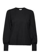 Objcaroline L/S Top Noos Tops Blouses Long-sleeved Black Object