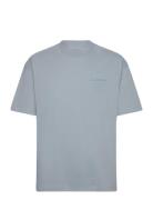 Underground Ss Crew Tops T-shirts Short-sleeved Blue AllSaints