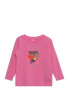 Nmflina Ls Top Box Tops T-shirts Long-sleeved T-shirts Pink Name It