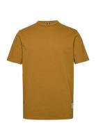Nelson Organic Tee Ss Tops T-shirts Short-sleeved Brown Fat Moose