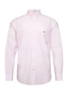 Reg Classic Poplin Gingham Shirt Tops Shirts Casual Pink GANT
