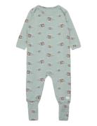 Milio - All-In- Langermet Bodysuit Blue Hust & Claire