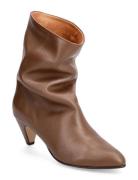 Vully 50 Stiletto Shoes Boots Ankle Boots Ankle Boots With Heel Brown ...