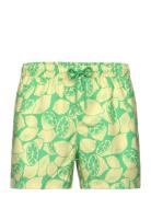 Borg Print Swim Shorts Badeshorts Green Björn Borg