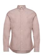 Slim Classic Oxford Shirt Tops Shirts Casual Beige GANT