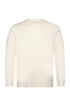 Basic Longsleeve T-Shirt Tops T-shirts Long-sleeved Cream Tom Tailor