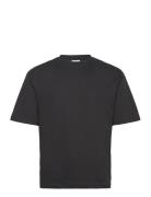 Slhlooseoscar Ss O-Neck Tee Noos Tops T-shirts Short-sleeved Black Sel...