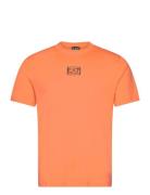 T-Shirt Tops T-shirts Short-sleeved Orange EA7