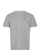 Logo Script Ss T-Shirt Tops T-shirts Short-sleeved Grey GANT