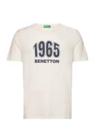T-Shirt Tops T-shirts Short-sleeved Cream United Colors Of Benetton