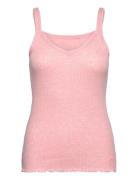 Pointella Trille Top Tops T-shirts & Tops Sleeveless Pink Mads Nørgaar...