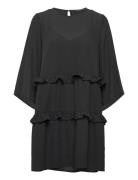 Ellora Kristelle Dress Bz Kort Kjole Black Bruuns Bazaar