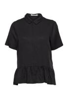 Wendyup Short Shirt Topp Black Underprotection