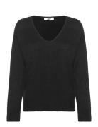 Jdycharly L/S V-Neck Pullover Knt Lo Tops Knitwear Jumpers Black Jacqu...