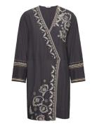 Sabrina Wrap Dress Kort Kjole Black ODD MOLLY