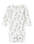 Nbfgavo Ls Slim Body Lil Bodies Long-sleeved White Lil'Atelier