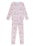 Lue Pyjamas Sett Pink Molo