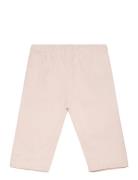 Pants Woven Stripe W. Lining Bottoms Trousers Pink Huttelihut