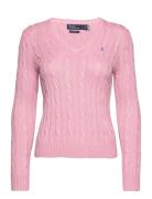 60/2X12 Pima Cotton-Lsl-Plo Tops Knitwear Jumpers Pink Polo Ralph Laur...