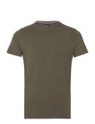 Tjm Xslim Jersey Tee Ext Tops T-shirts Short-sleeved Khaki Green Tommy...