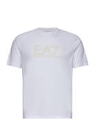 T-Shirt Tops T-shirts Short-sleeved White EA7