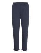 Slim Fit Technical Fabric Trousers Bottoms Trousers Chinos Navy Mango
