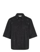 Cmrhine-Shirt Tops Shirts Short-sleeved Black Copenhagen Muse