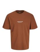 Jorvesterbro Tee Ss Crew Neck Noos Tops T-shirts Short-sleeved Brown J...