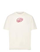 St Washed Tshirt Tops T-shirts Short-sleeved White GANT